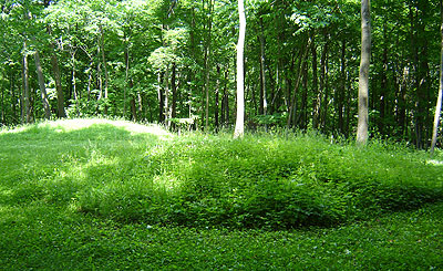 Conical mounds at Effigy Mounds National Monument