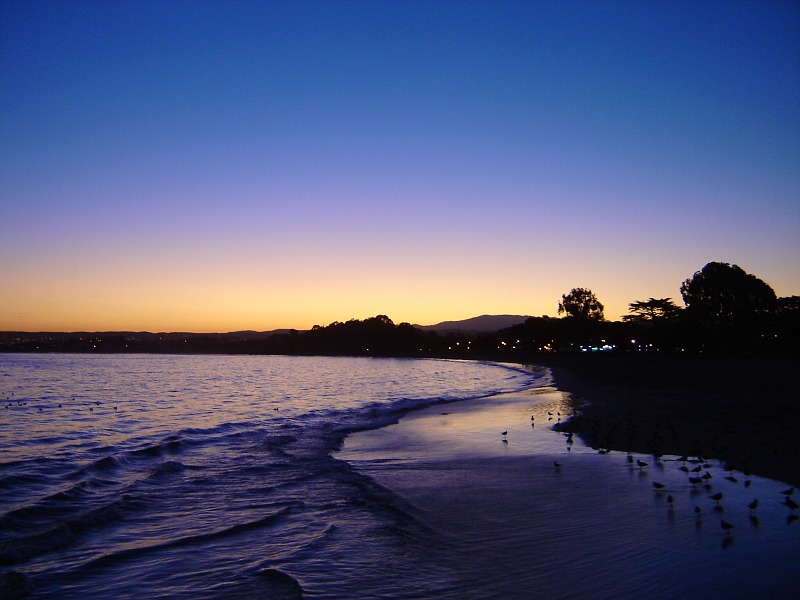 sunrise at Monterey Bay