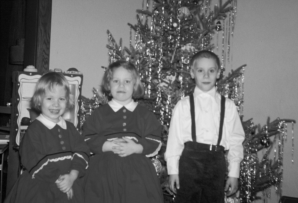 Christine, Barbra, and Steven Bloy, circa 1959